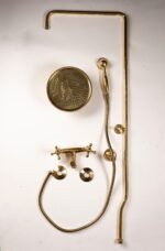 Unlacquered Brass Shower System - Brass Round Head - Image 5