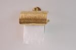 Solid Brass Toilet Paper Holder, Handcrafted Powder Room Roll Holder - Image 3