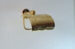 Solid Brass Toilet Paper Holder, Handcrafted Powder Room Roll Holder - Image 7