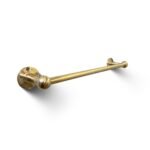 Unlacquered Brass Towel Rail – Wall Mounted Solid Brass Bathroom Towel Bar - Image 2