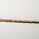 Unlacquered Brass Pot Rail – Handmade Wall Mounted Kitchen Rack with Hooks - Image 5