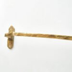 Handmade Brass Towel Rack – Rustic Wall Mounted Bathroom Bar - Image 3