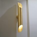 Luxurious Solid Brass Double Wall Light Fixture , Brass Sconce Lights
