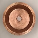 Hand Hammered Antique Copper Bar Sink 14" - Image 3