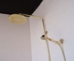 Unlacquered brass exposed shower system - Image 9