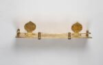 Hammered Brass Wall Shelf – Handmade Unlacquered Floating Bathroom Rack - Image 5