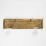 Hammered Brass Wall Shelf – Handmade Unlacquered Floating Bathroom Rack - Image 4