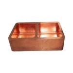 Double Bowl Copper Kitchen Sink Front Apron-Jett - Image 2