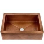 Single Apron Copper Farmhouse Sink -Lona