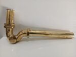 Unlacquered Brass Bottle Trap – Handmade Solid Brass Sink Drain Pipe for Bathroom Vanity - Image 4