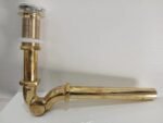 Unlacquered Brass Bottle Trap – Handmade Solid Brass Sink Drain Pipe for Bathroom Vanity - Image 3