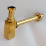 Unlacquered Brass Bottle Trap with Pop-Up Drain – Solid Brass Sink Waste Set - Image 2